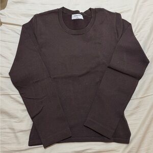 aritzia sculpt knit long sleeve